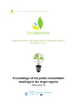 Proceedings of the public consultation meetings in the target regions