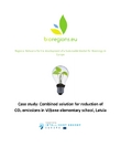 Case study: Combined solution for reduction of CO2 emissions in Viļķene elementary school, Latvia